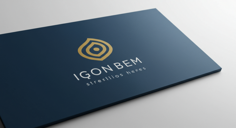 Exemplo de logotipo atraente e harmonioso que apresenta consistência visual e transmite profissionalismo.