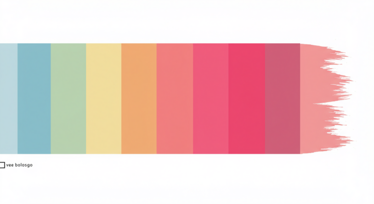 Uma paleta de cores harmoniosa que ilustra como diferentes tons podem ser utilizados para criar uma identidade visual única.